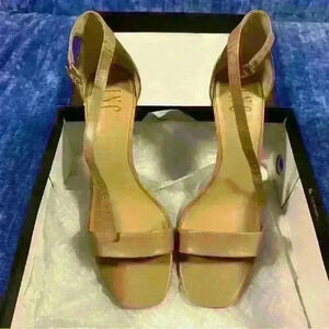 INC Strappy Nude Heels 3 inches Women’s 10